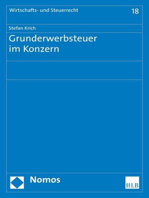 cover image of Grunderwerbsteuer im Konzern